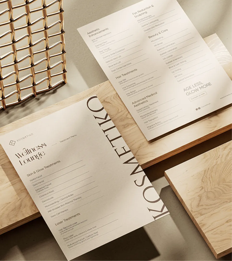 Medical & Wellness Menus