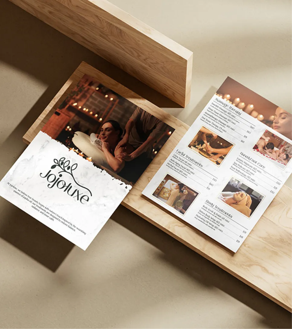 Salon & Spa Menus